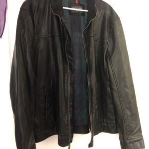 Men’s Leather Bomber Jacket